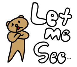 The Talking Bear(dog) POPO sticker #3362449