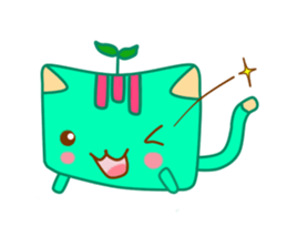 Green Curry Cat (Khiao-Wan) sticker #3362525