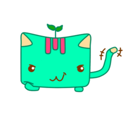 Green Curry Cat (Khiao-Wan) sticker #3362541