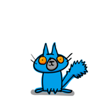 THE BLUE CAT sticker #3363404