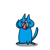 THE BLUE CAT sticker #3363412