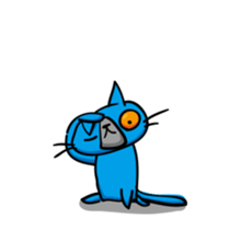 THE BLUE CAT sticker #3363419