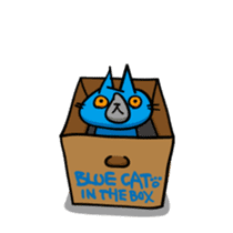 THE BLUE CAT sticker #3363430