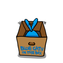 THE BLUE CAT sticker #3363431