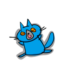 THE BLUE CAT sticker #3363436