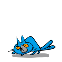 THE BLUE CAT sticker #3363440