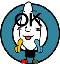 Idle rice grain sticker #3363636