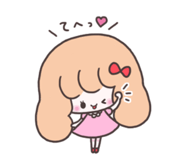 pretty girl "Kamatte chan" sticker #3363957