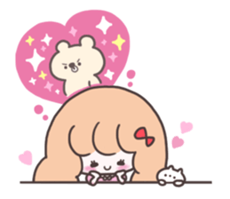 pretty girl "Kamatte chan" sticker #3363960