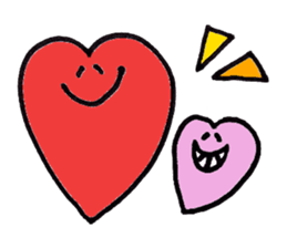 Heartful HEART-san with friends sticker #3364316