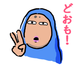 Man in costume sticker #3364442