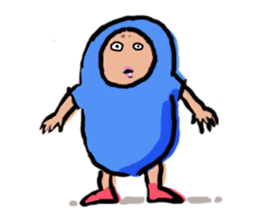 Man in costume sticker #3364447