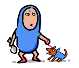 Man in costume sticker #3364455