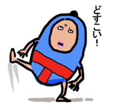 Man in costume sticker #3364456