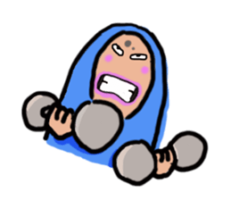 Man in costume sticker #3364458