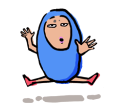 Man in costume sticker #3364459