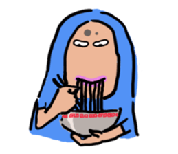 Man in costume sticker #3364462