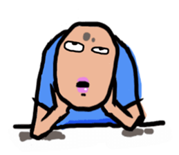 Man in costume sticker #3364463