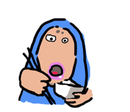 Man in costume sticker #3364465