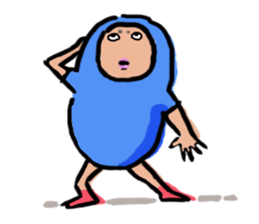 Man in costume sticker #3364468