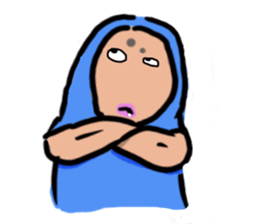 Man in costume sticker #3364470