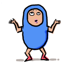 Man in costume sticker #3364472