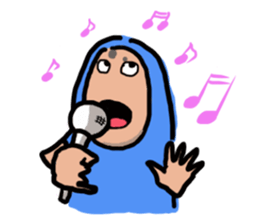 Man in costume sticker #3364476