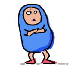 Man in costume sticker #3364478