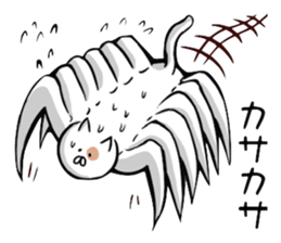 The cat which changes a body freely sticker #3364579