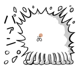 The cat which changes a body freely sticker #3364593