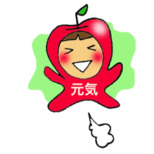 Apple girl's diet sticker #3366443