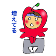 Apple girl's diet sticker #3366445