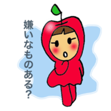 Apple girl's diet sticker #3366449