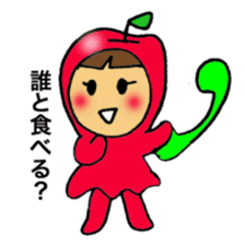 Apple girl's diet sticker #3366453