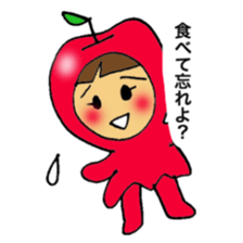 Apple girl's diet sticker #3366457
