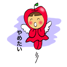 Apple girl's diet sticker #3366462