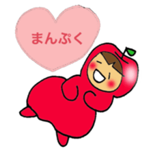 Apple girl's diet sticker #3366471