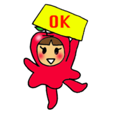 Apple girl's diet sticker #3366472