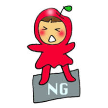 Apple girl's diet sticker #3366473