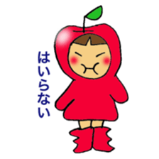 Apple girl's diet sticker #3366474