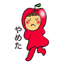 Apple girl's diet sticker #3366475