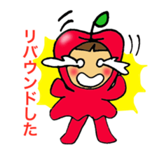 Apple girl's diet sticker #3366476