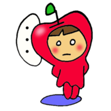 Apple girl's diet sticker #3366478