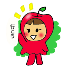 Apple girl's diet sticker #3366479