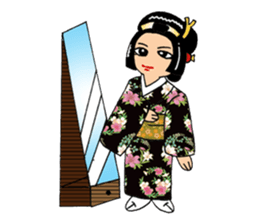 Pure Japanese geisha sticker #3366848