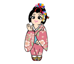 Pure Japanese geisha sticker #3366850
