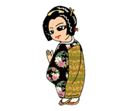 Pure Japanese geisha sticker #3366851