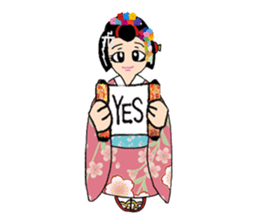 Pure Japanese geisha sticker #3366852