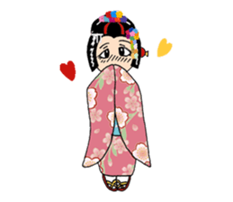 Pure Japanese geisha sticker #3366854