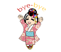 Pure Japanese geisha sticker #3366857